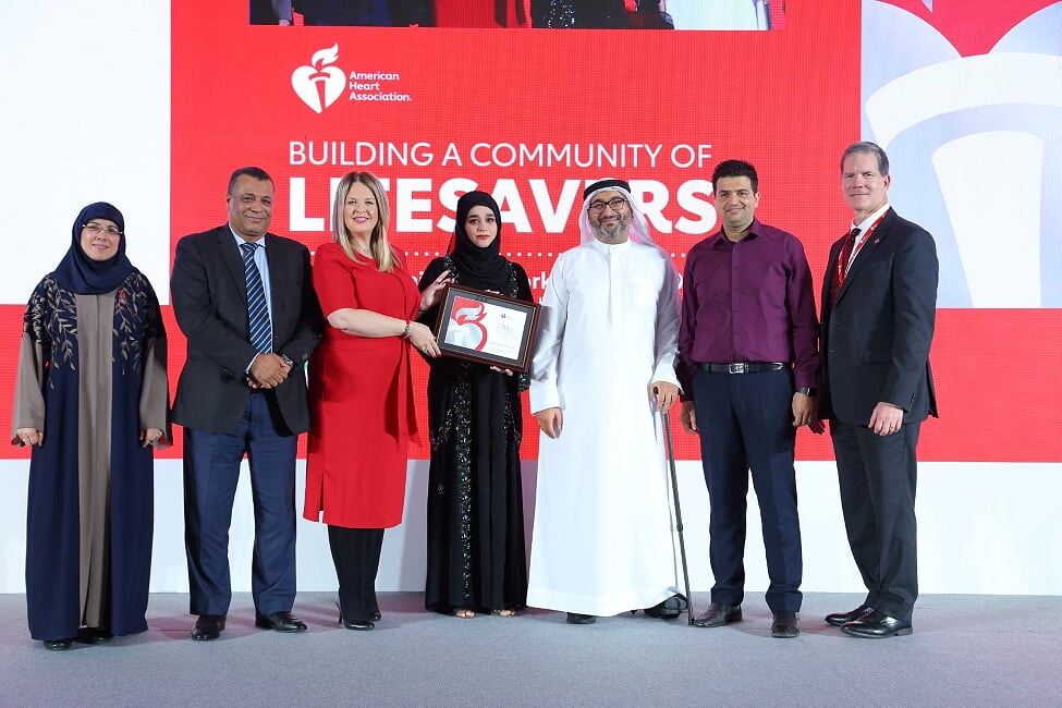 مركز التدريب والتطوير في وزارة الصحة ووقاية المجتمع ينال الجائزة الفضية لجمعية القلب الأمريكية للتميز