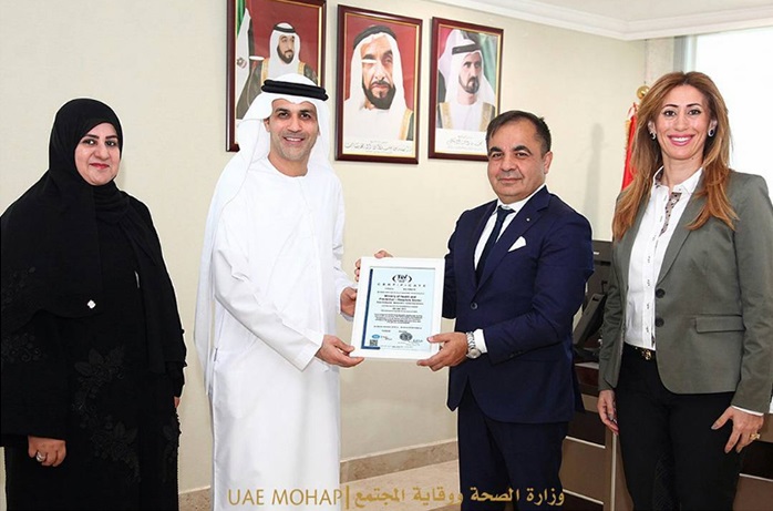 Hospitals Sector at the Ministry of Health and Prevention receives the ISO Certificate 9001-2015