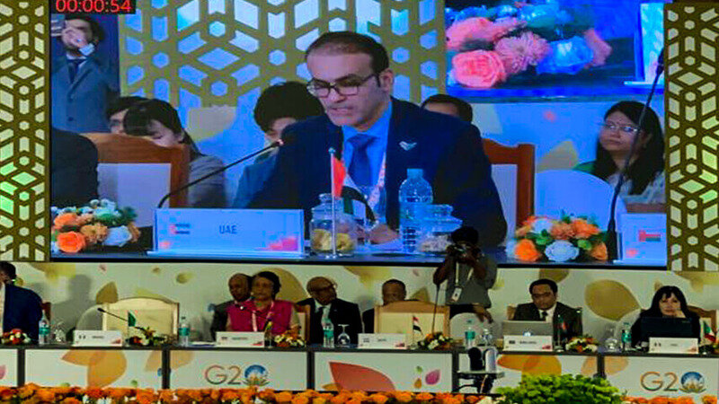 دولة الإمارات تشارك في الجلسة الأولى لمجموعة العمل الصحية في مجموعة الدول العشرين G20 في الهند